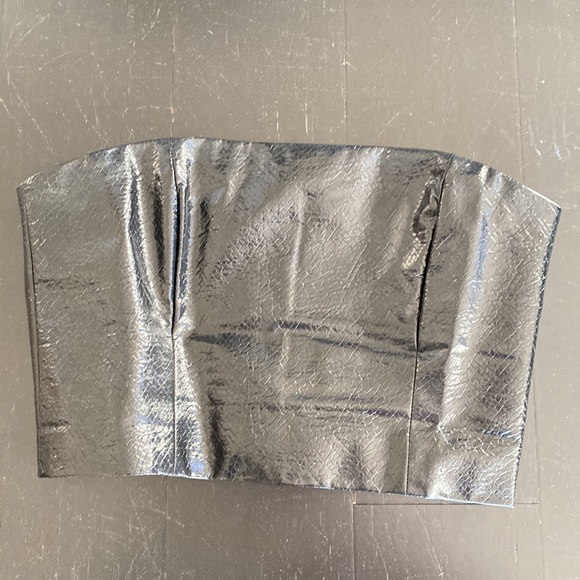 Rotate faux leather faux snake skin bandeau - Picture 3 of 8